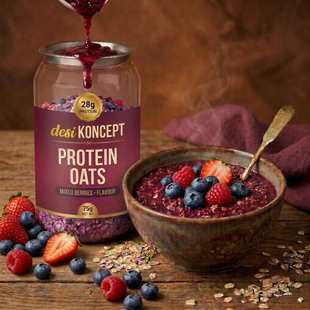 Mixed Berry protein oats