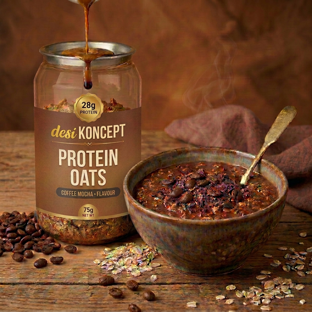 Coffee Mocha Oats Bowl protein oats