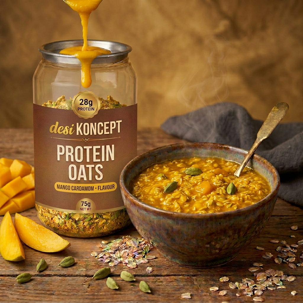 Mango Cardamom protein oats