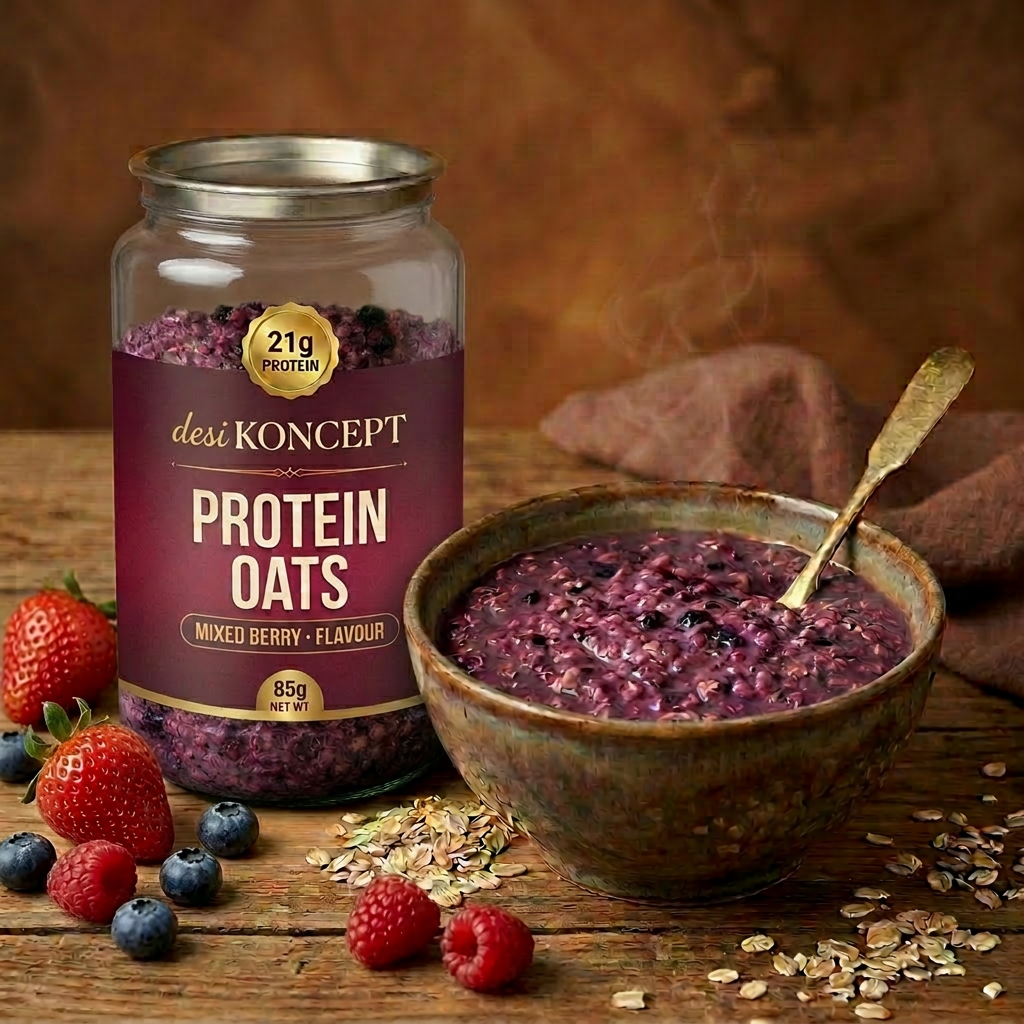 Mixed Berry protein oats