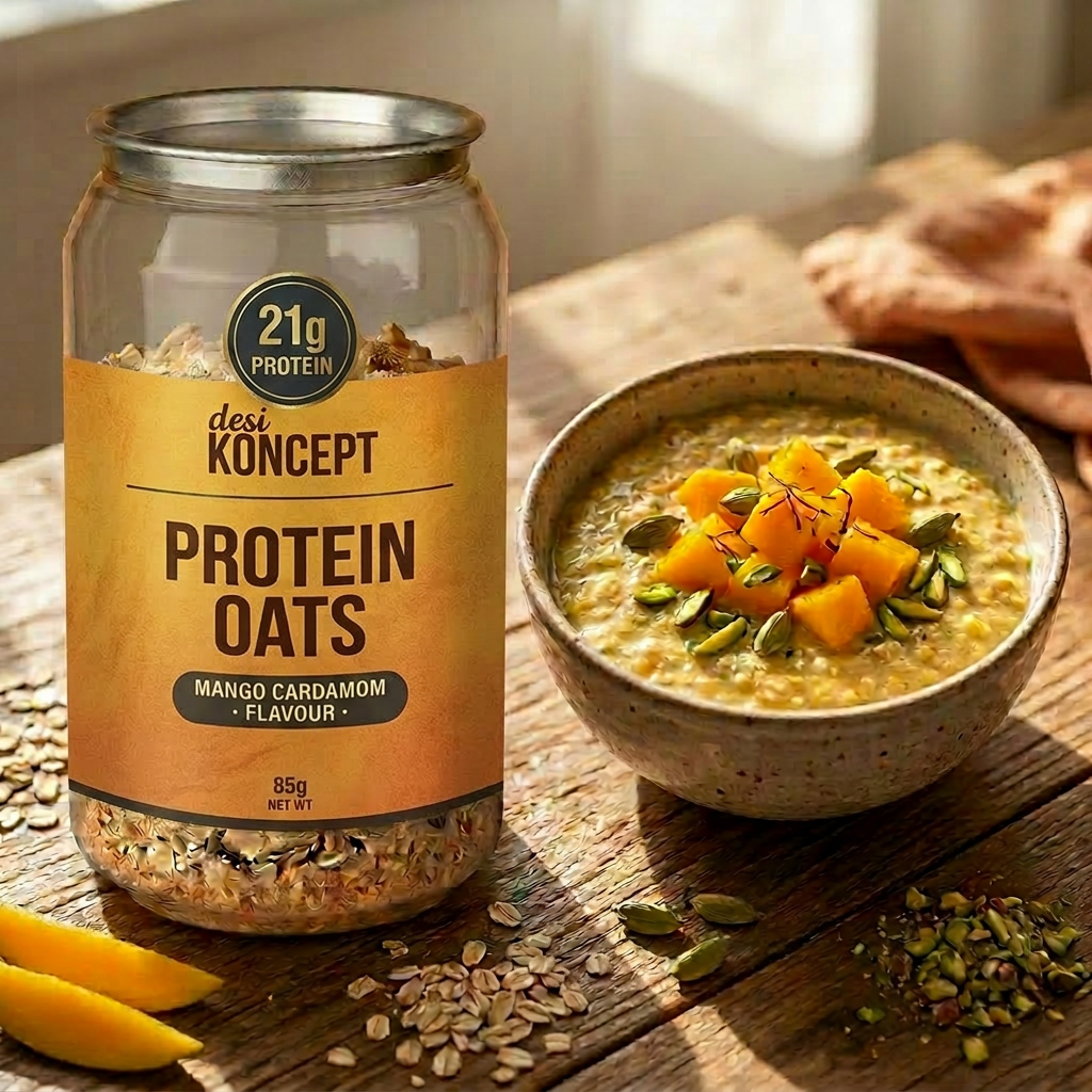 Mango Cardamom protein oats