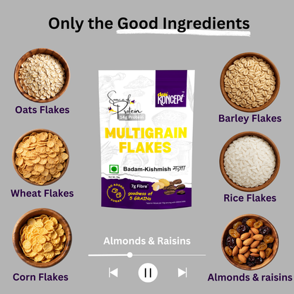 MULTIGRAIN FLAKES 'Badam & Kismis'