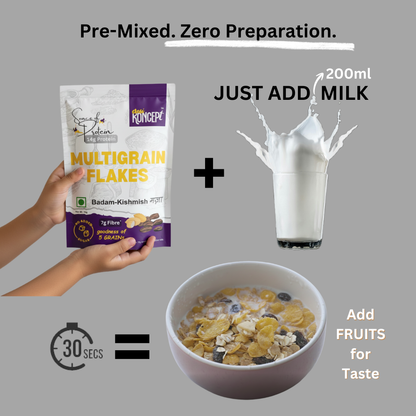 MULTIGRAIN FLAKES 'Badam & Kismis'